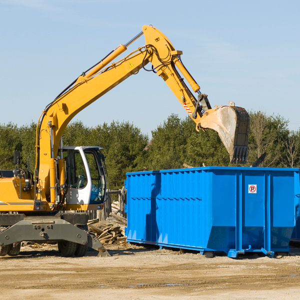 what size residential dumpster rentals are available in Wheaton